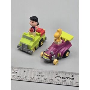 McDonalds Happy Meal Woodstock & Lucy Peanuts Car Popmobile Vintage 80s Toy 1989